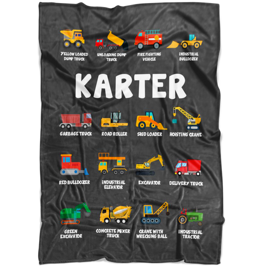 Karter Construction Blanket Grey