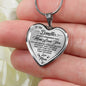 To My Daughter, Always Remember That Mom Loves You Heart Pendant Necklace