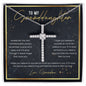 Granddaughter Gifts from Grandma - CZ Cross Necklace