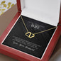 To My Wife, 10k Solid Gold Necklace Gift for Wife from Husband