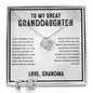 Granddaughter Gifts from Grandma - Love Knot and Earrings Set