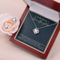 Granddaughter Gift from Grandma - Love Knot Earring & Necklace Set