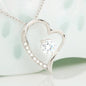 To My Wife Gift Forever Love Necklace with A Message Card