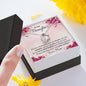 To My Daughter Gift Forever Love Necklace with A Message Card