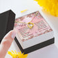 To My Wife Gift Forever Love Necklace with A Message Card