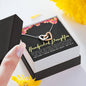For My Handpicked Daughter • Stepdaughter or Adopted Child Gift Necklace with Message Card