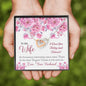 To My Wife Gift Interlocking Hearts Necklace with a Message Card