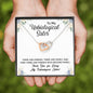 To My Unbiological Sister Necklace with a Message Card