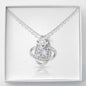 Love Knot Necklace with Message Card