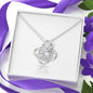 Love Knot Necklace with Message Card
