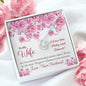 To My Wife Gift Love Knot Necklace with Message Card