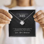 To My Wife, Love Knot Necklace, Gift for Wife