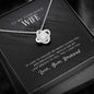 To My Wife, Love Knot Necklace, Gift for Wife