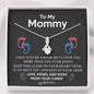 New Mommy Necklace with a Message Card, Gift for Future Mom