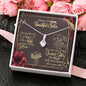 Gift for Sister Alluring Beauty Necklace, with Message Card