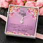 To My Wife Gift Alluring Beauty Necklace with Message Card