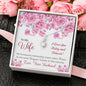 To My Wife Gift Alluring Beauty Necklace with Message Card