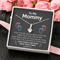 New Mommy Necklace with a Message Card, Gift for Future Mom