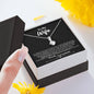 To My Wife, Best Gift for Wife Alluring Beauty Necklace with Message Card Black