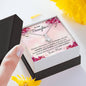 To My Daughter Gift Alluring Beauty Necklace with Message Card