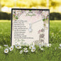 To My Daughter Gift Alluring Beauty Necklace with Message Card
