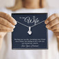 To My Wife, Meeting You Was Fate Necklace Gift from Husband to Wife