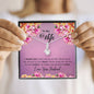 To My Wife Gift Alluring Beauty Necklace with Message Card