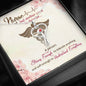 Gift for Nurse, Stethoscope Necklace with Red Swarovski® Crystal