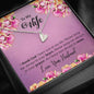 To My Wife Gift Sweetest Hearts Necklace With a Message Card