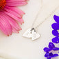 To My Daughter Gift Sweetest Hearts Necklace With a Message Card