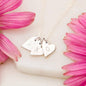 To My Daughter Gift Sweetest Hearts Necklace With a Message Card