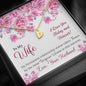 To My Wife Gift Sweetest Hearts Necklace With a Message Card