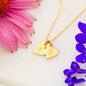 To My Daughter Gift Sweetest Hearts Necklace With a Message Card