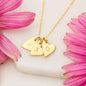 To My Daughter Gift Sweetest Hearts Necklace With a Message Card