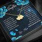 To My Daughter Gift Sweetest Hearts Necklace With a Message Card