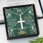 To My Wife Gift Cross Necklace