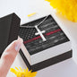 Firefighter Gift Cross Necklace with Message Card