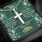To My Wife Gift Cross Necklace