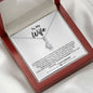 To My Wife, Best Gift for Wife Alluring Beauty Necklace with Message Card White