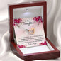 To My Brave Daughter Necklace with a Message Card