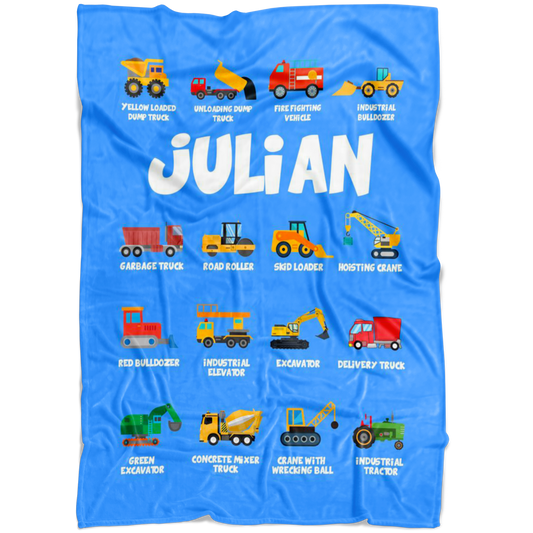 Julian Construction Blanket Blue