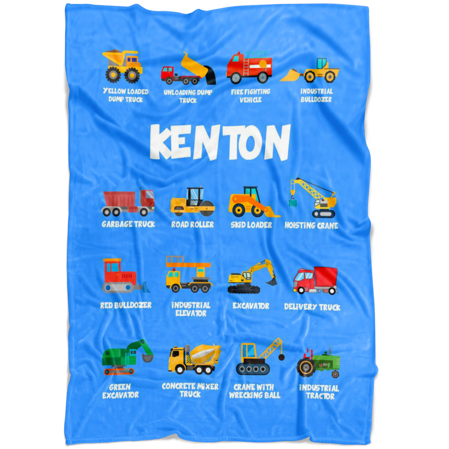 Kenton Construction Blanket Blue