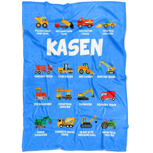 Kasen Construction Blanket Blue