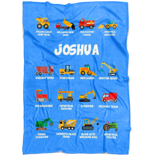 Joshua Construction Blanket Blue