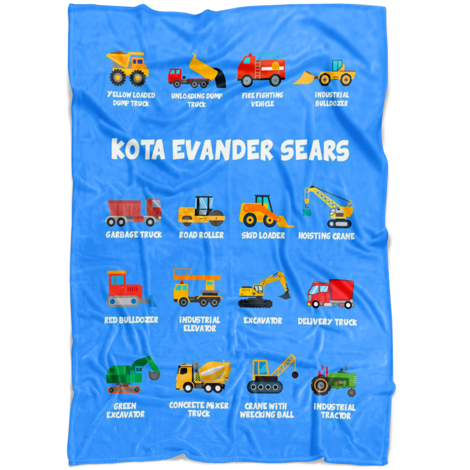 Kota Evander Sears Construction Blanket Blue