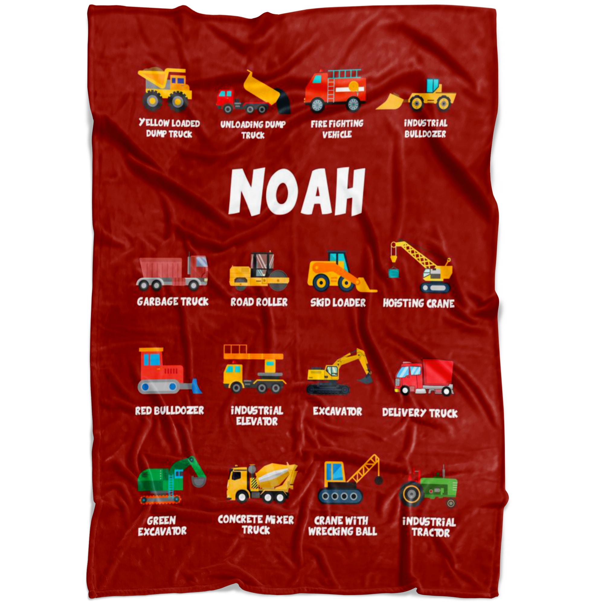 Noah Construction Blanket Red