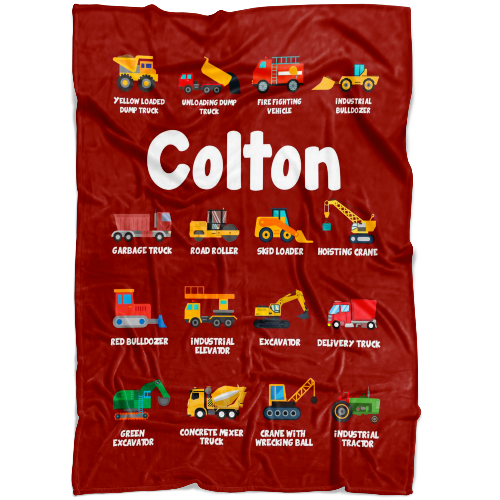 Colton Construction Blanket Red