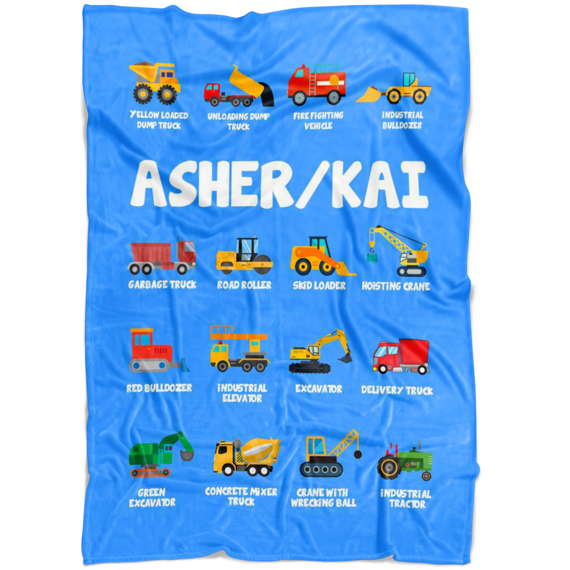 ASHER/KAI Construction Blanket Blue