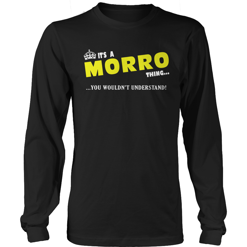 It's A Morrow Thing, You Wouldn't Understand