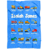 Isaiah James Construction Blanket Blue